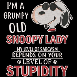 I'm a Grumpy Old Lady Nosey Dog 